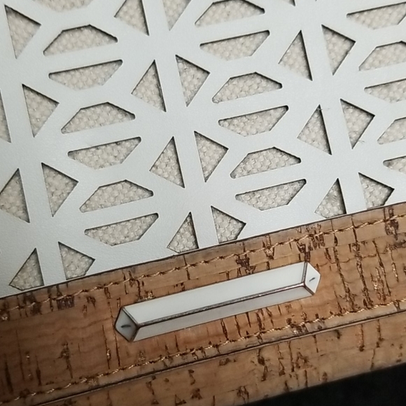 Stella & Dot Cork Crossbody Bag Geometric Design - Picture 10 of 13